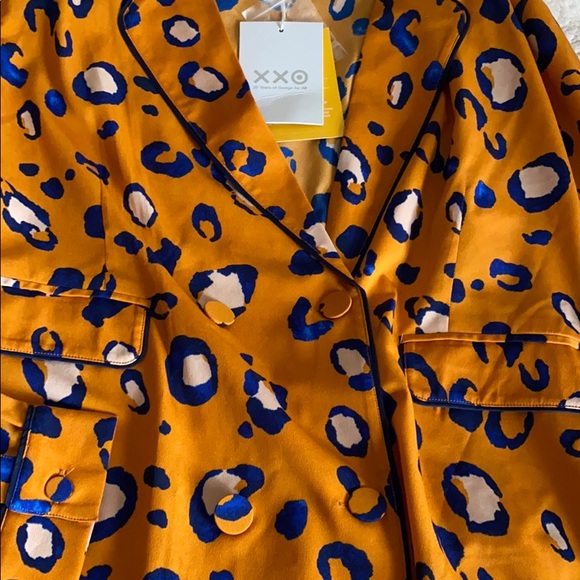 Phillip Lim Target orange leopard blazer jacket - Picture 3 of 7